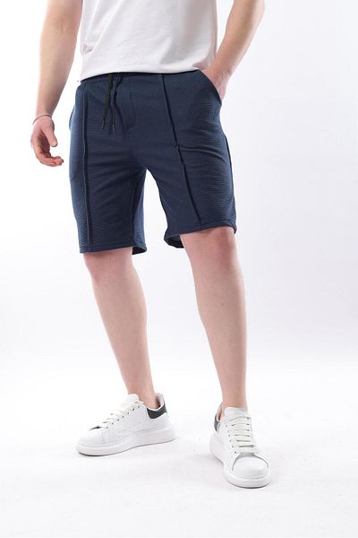 Madmext Ανδρικό σορτς Navy Blue Pocket E6559