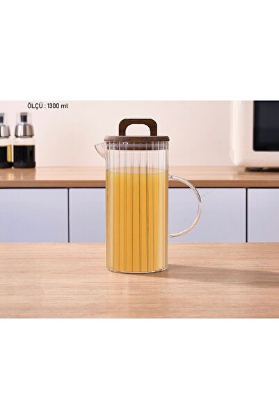 MİEN Esyhome Akasya Kapaklı Sürahi