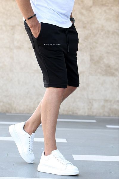 Madmext Černé kraťasy Capri 5407
