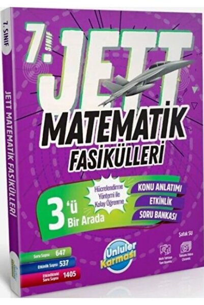 Ünlüler Karması Yayınları 7. Sınıf Matematik Jett Soru Fasikülleri