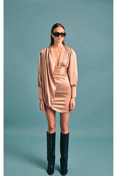 TWO'S TOUCH ADELE ELBİSE NUDE