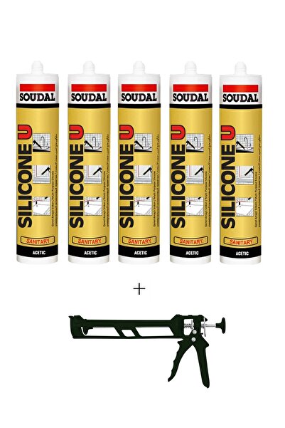 Banyolove Soudal Silikon Çok Amaçlı, Su Geçirmez Universal Şeffaf 280 Ml 5 Ad...