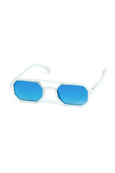 Di Caprio Unisex Uv400 Protection Geometric Model Sunglasses