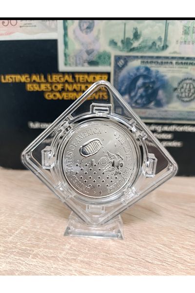 Madalya Nasa Moon Mission 50Th Anniversary Medal - with Movable Stand