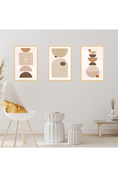 Viyens 3'lü Bohem Geometrik Desen Foreks Tablo