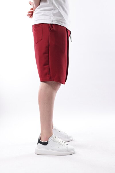 Madmext Claret Red Pocket Men's Shorts E6559