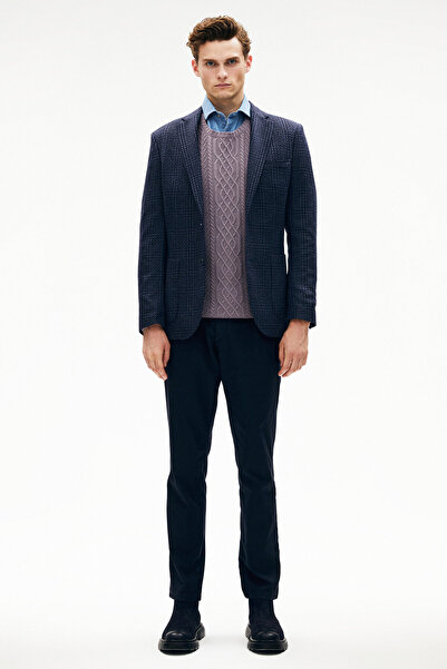 W Collection Lacivert Düğmeli Ceket