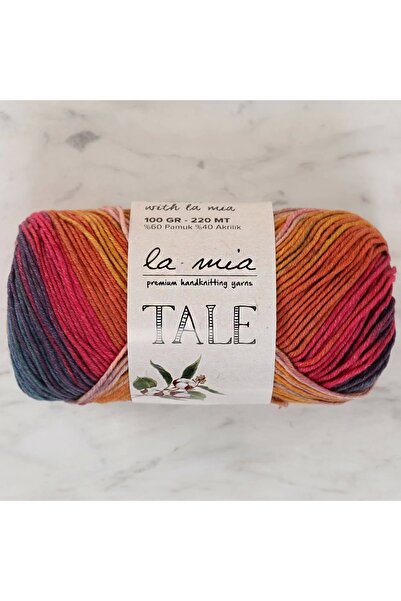 adshome Ață de tricotat manuală La Mia Tale Ebruli - LM016