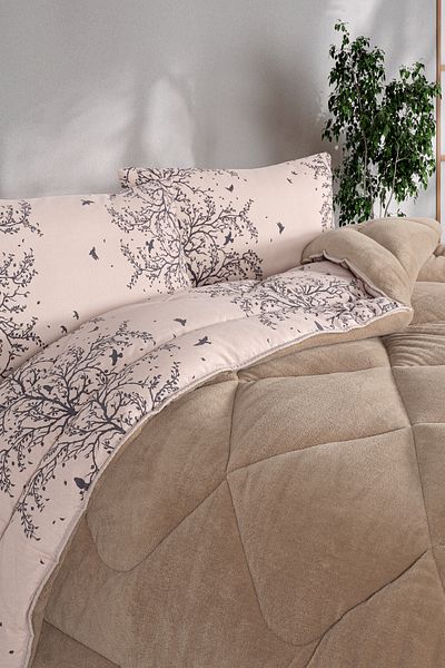 Eponj Home Comfort Set - New Generation Wellsoft Quilted 3 Piece Beige