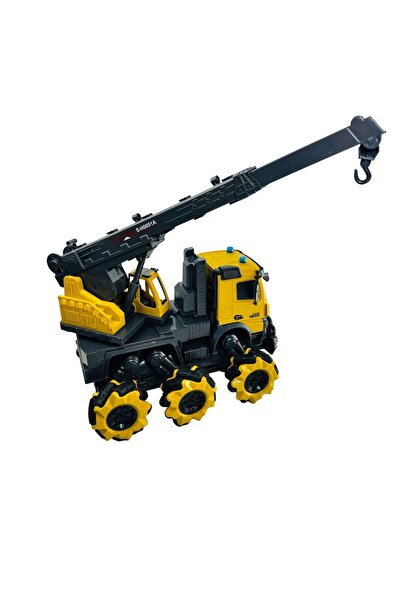 PopŞeker Uzaktan Kumandalı Full Fonksiyon 2.4G Kamyon Bom Vinç 1:14 Ölçek İnşaat Sahasının Patronu Siz Olun!