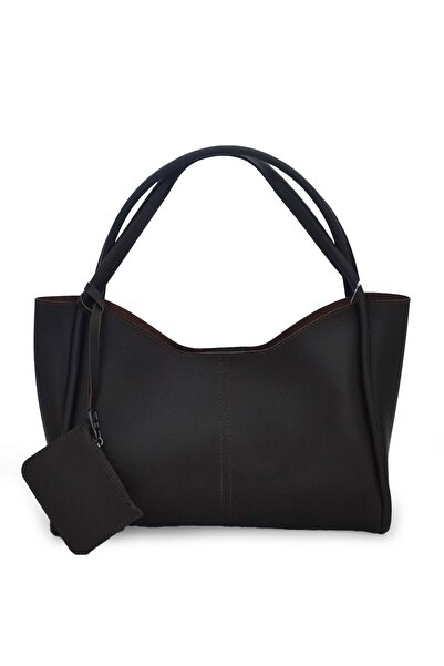 Armine حقيبة كتف وكتف نسائية يومية باللون البني