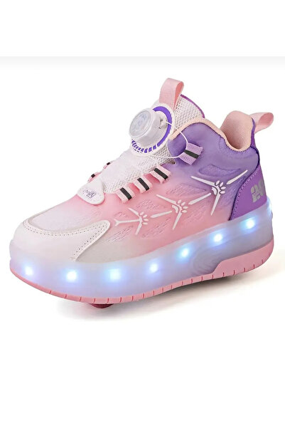Yasee Kiz Çocuklari Için LED Isikli Patenler Günlük Sokak Stili TPR Taban Dön...