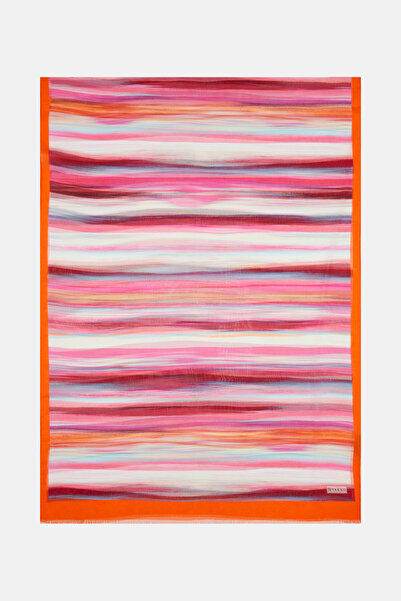 Vakko شال حريري بنمط هندسي