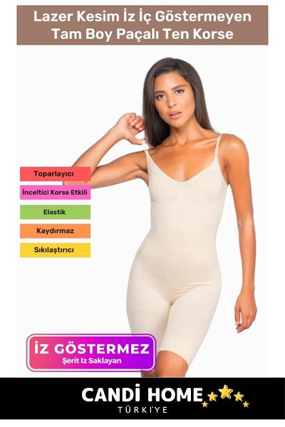 HOBİ CONDİ Premium Special Series Body Shaping, Lifting, Firming, Comfortable Daily Full Length Long Corset