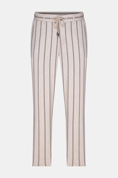 W Collection Beige Tube Leg Sports Pants