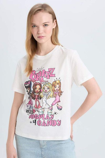 DeFacto Νέα σεζόν Coool Bratz Regular Fit Crew λαιμόκοψη με κοντομάνικο μπλουζάκι