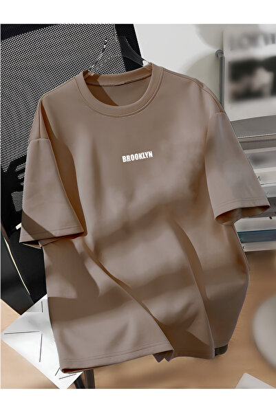 Tarzsokak تي شيرت برقبة دائرية من القطن كبير الحجم مطبوع حسب الطلب للرجال/الن...