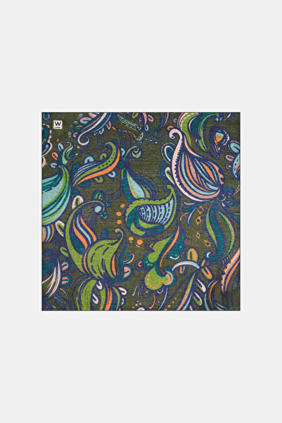 W Collection YEŞİL YÜN MENDİL