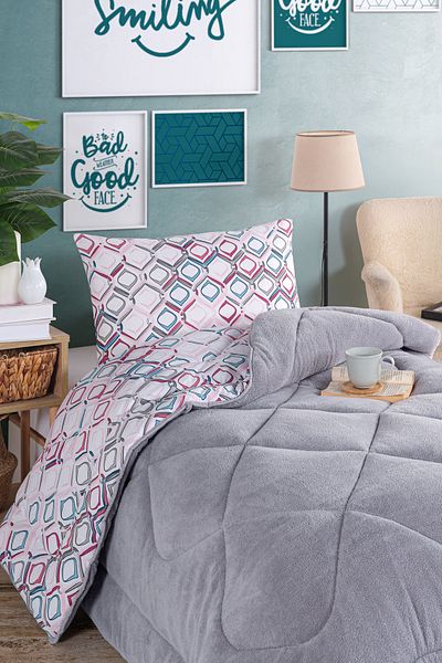 Eponj Home Single Comfort Set 2 Pieces - Stella Powder with Wellsoft Quilt