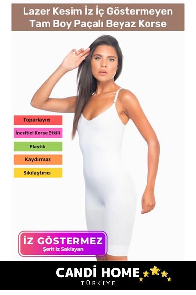 HOBİ CONDİ Premium Special Series Body Shaping, Lifting, Firming, Comfortable Daily Full Length Long Corset