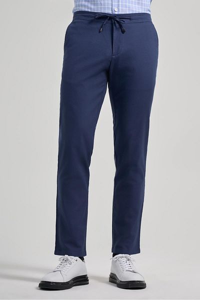 İmza Indigo Blue Jogger Pants with Side Pockets Comfort Fit 1003250110