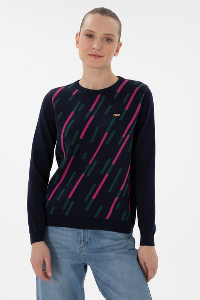 U.S. Polo Assn. Kadın Lacivert Kazak 50296927-VR033