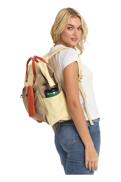Himawari Rucsac de damă Hw-1027 cu compartiment pentru laptop și husă suplimentară pentru accesorii