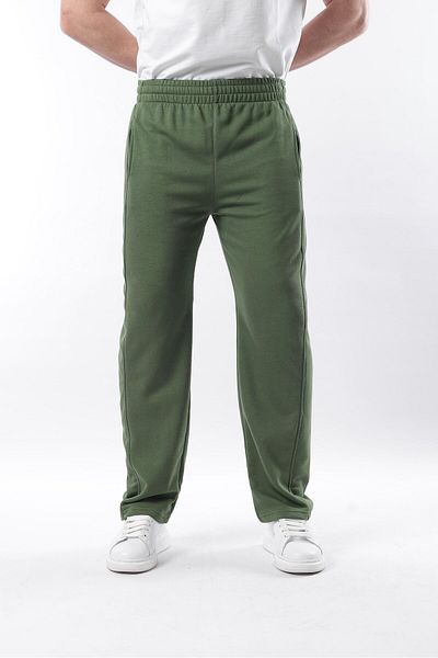 Madmext Khakifarbene, entspannt geschnittene Herren-Jogginghose E6560