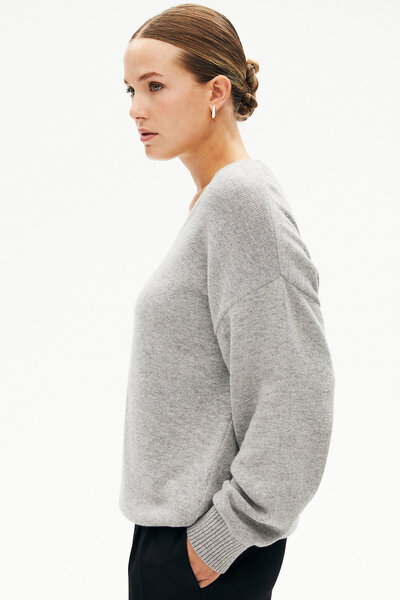 W Collection GRİ YÜN/POLYAMİD TRİKO KAZAK