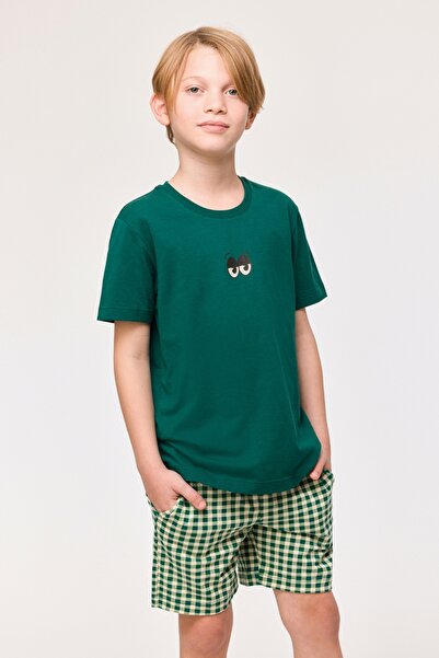 Woody Πιτζάμες για αγόρια 10-16 ετών-Qrs - 766-Σκούρο πράσινο