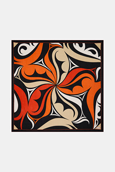 Vakko GEOMETRİK DESENLİ İPEK EŞARP