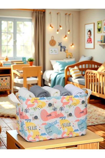 PRENDİ HOME Organizator multifuncțional pentru interior dulap cu model de melc Coș organizator dreptunghiular decorativ 30 x 22 x 18