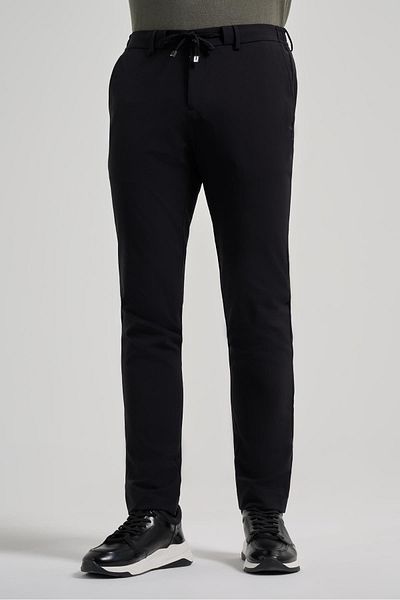 İmza Black Flexible Casual Slim Fit Jogger Trousers with Side Pockets 1003250118