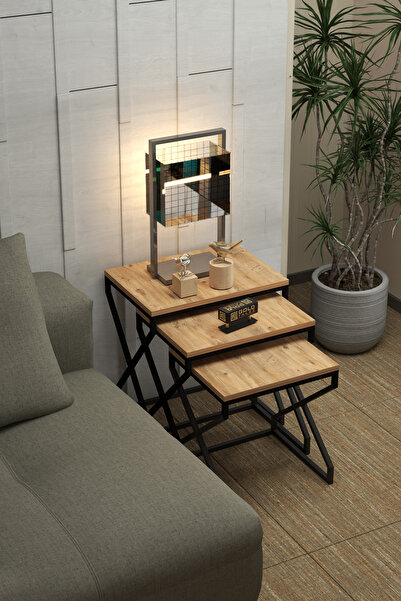 GOLDFALEZ Zigon Sehpa V Lüx Atlantik Çam