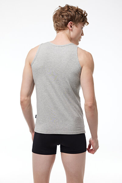 Malabadi Men's 2-Pack Gray Modal Undershirt 008