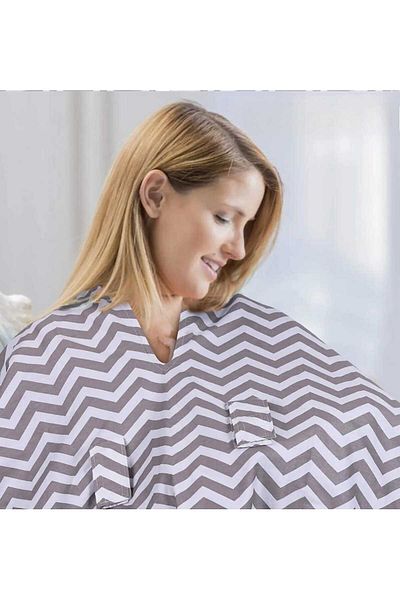 i lin baby غطاء عربة الأطفال وغطاء الرضاعة – استخدام متعدد الوظائف ومريح، نسيج قطني