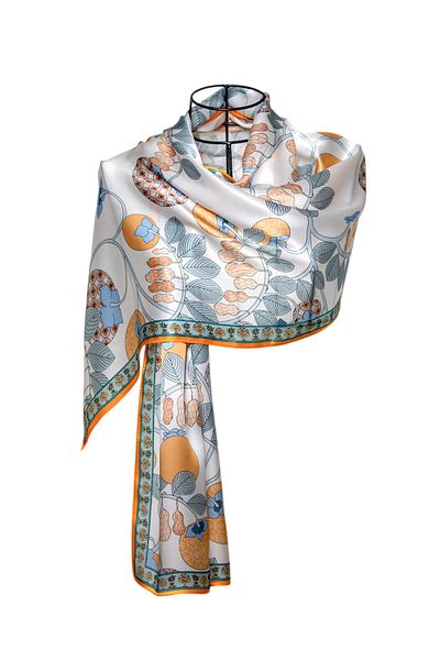 CASHMERE AND SİLK MAWLANA (53X173) Şal de mătase pură
