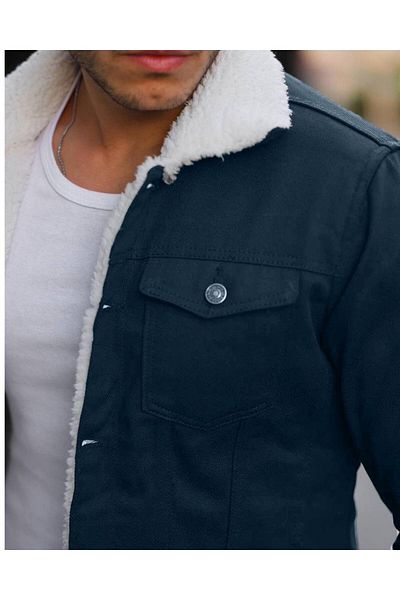 Pobudo Smoked Color Fur Men's Coat