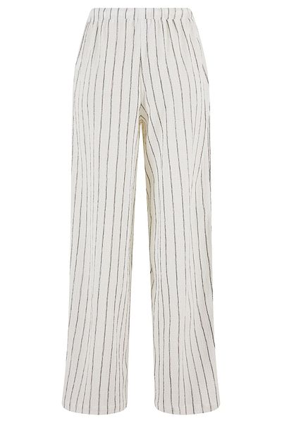 Urban Classics Ladies Structured Striped Relaxed Fit Pants