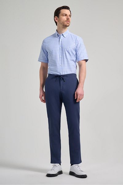 İmza Indigo Blue Jogger Pants with Side Pockets Comfort Fit 1003250110
