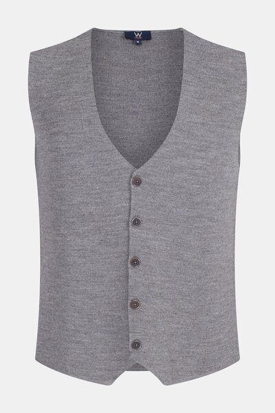 W Collection Gray Melange Vest