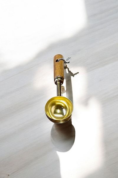 Kitchen Way Stylish Spice Spoon Shovel with Wooden Handle Kw-525-526