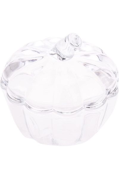 AKDC Glass Sugar Pot L(10CM) XW(10CM) XH(9CM) Transparent