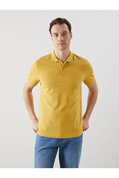 LC Waikiki Nevavm with a Difference Polo Collar Short Sleeve Pique Men's T-Shirt