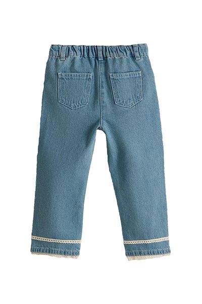 REFA COLLECTİON Girl's Jeans with Elastic Waist