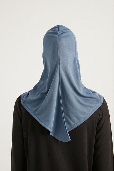 FD SPORTS Kfit-Hijab Indigo Blue Sports Bonnet