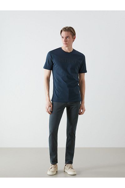 LC Waikiki Tricou pentru bărbați din bumbac pieptănat cu decolteu