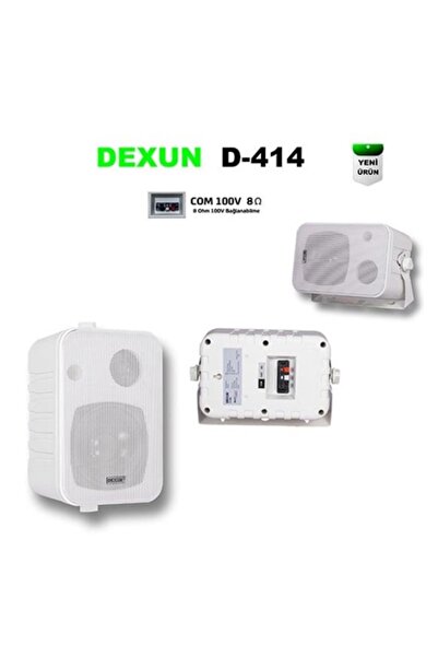 Dexun D-414 Trafolu Beyaz Duvar Hoparlörü