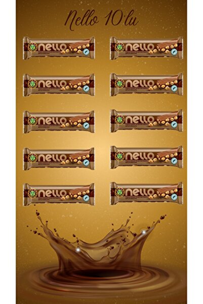 Kahve Dünyası Nello Fındık Ezmeli Sütlü Çikolata 33g (10 Adet)