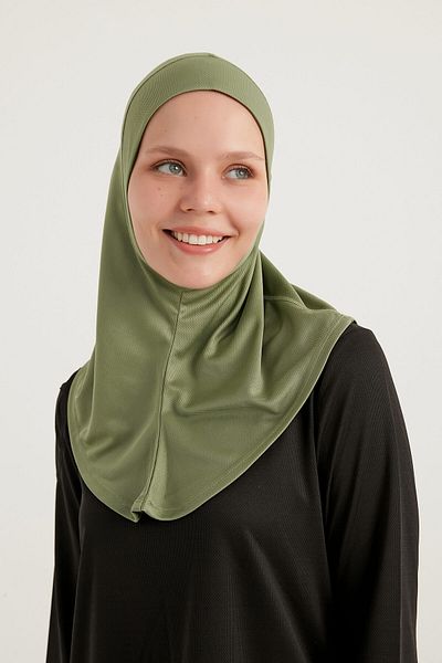FD SPORTS Pastel Green Kfit-Hijab Sports Bonnet